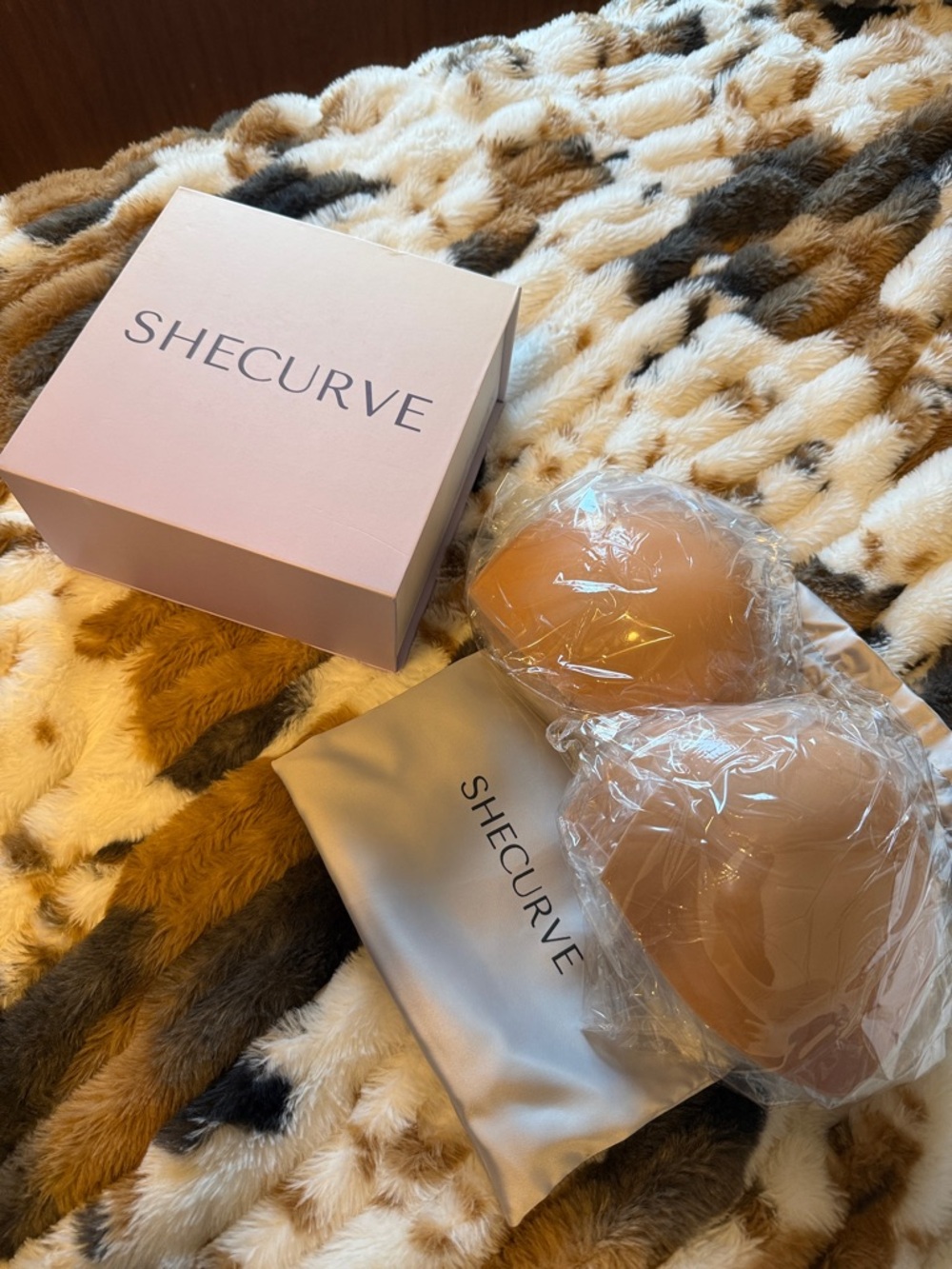 She Curve Nude Adhesive Silicone Bra - Strapless Sticky Cups